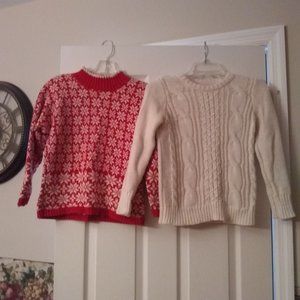 Lot of 2 Girl's Gap and Abercrombie Sweaters